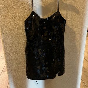 Sherri hill black glass dress Size 10 Original $700                   Now $320